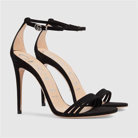 gucci strappy heel|gucci black high heel sandals.